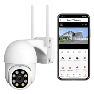 5MP Tuya Smart Life EU自動追跡ホーム防犯カメラナイトビジョンサウンドライトアラーム防水4G Ptz CMOSホーム用 - Product Image 1