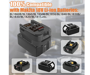 Mt18ar Batterij Converter Voor Mak Ita 18V Lithium Batterij Bl1850b Bl1840b Om Mee Te Werken Voor Wegwerken Gid <span class=keywords><strong>Aeg</strong></span> 18V Li-Ion Elektrisch Gereedschap - Product Image 5