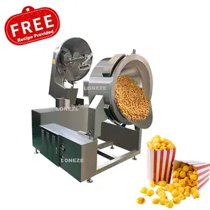 Automatic Commercial Electric Popcorn Machine Gas Heated Popcorn Machine Popcorn Making Machine For Supply
