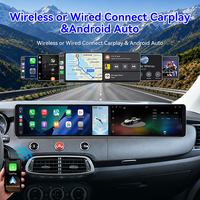ZWNAV Écran double 12,3 pouces pour Fiat 500X 2014-2019 Android 15 CarPlay sans fil DSP GPS Autoradio Stéréo Lecteur 4G WiFi 360 OEM