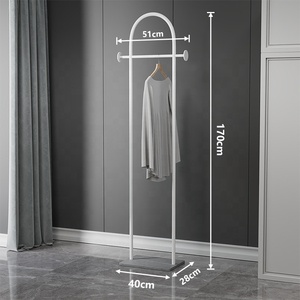 Appendiabiti Autoportante Moderno in Metallo con Base in Pietra, Organizzatore <span class=keywords><strong>per</strong></span> Armadio Aperto Resistente <span class=keywords><strong>per</strong></span> Camera da Letto, Ingresso - Product Image 4