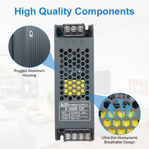 Драйвер LED ESann 12В 100Вт 8.3А, тонкий блок питания, адаптер AC 100-250В на DC 12В, трансформатор постоянного напряжения для светодиодных лент - Product Image 2