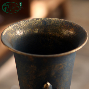 European Style Antique Metal Floor <b>Vase</b> Amphora Shape For Floral Display Outdoor Courtyard Decor - Product Image 4