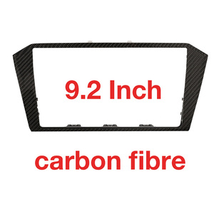 Pannello Radio in fibra di carbonio per VW B8 schermo decorativo 8 pollici 9.2 pollici autoradio Fascia telaio cruscotto - Product Image 3
