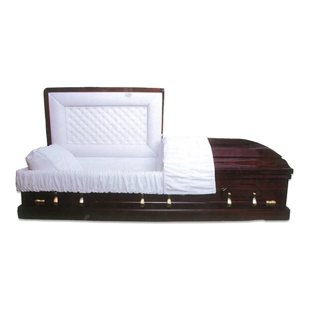 โลงศพทำจากไม้ป็อปปูล่าเนื้อแข็งอุปกรณ์งานศพสไตล์อเมริกัน
