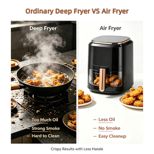 Friteuse à air numérique tactile SUNTON, sans huile, avec fenêtre visible, pour cuisson rapide, personnalisable, en kit CKD/SKD, vente en gros - Product Image 4