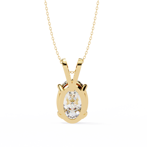 Collier Pendentif Classique Style Diamant pour Femme – Bijou Tendance, Élégant et Minimaliste, Léger, Finition Brillante, Idéal au Quotidien, Cadeau Parfait - Product Image 5
