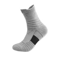 Chaussettes de sport athlétiques personnalisées avec logo, chaussettes de performance rembourrées, vente en gros, respirantes, anti-humidité, pour l'entraînement et la gym, pour hommes