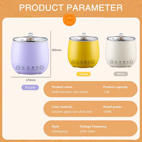 350W cuiseur à riz électrique qualité 1.8L pot cuiseur à riz pour 1-3 personnes boîtier en plastique usine en gros