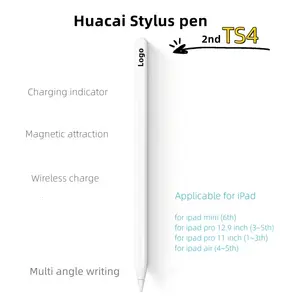 Custom Logo Metal 3 in 1 Pencil Stylus Pen Touch Screen Compatible tip Sensitivity magnetic Emr Pen wireless lapiz tactil