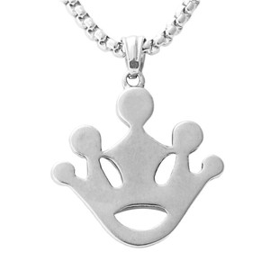 Tibetan <b>Silver</b> <b>Crown</b> Pendant Necklace Women's Retro Punk Style Geometric Design Party Jewelry 19015 - Product Image 2