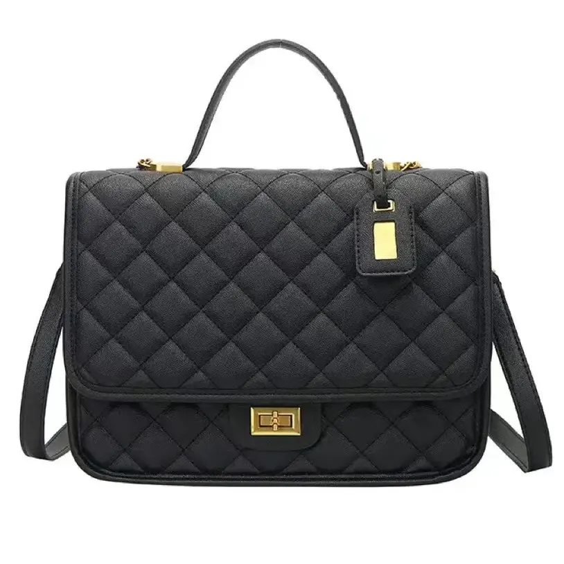 2023 été nouveau luxe femmes sac laque derme cuir brillant visage sac à main avec motif Caviar deux sangles sac à bandoulière pour Wom