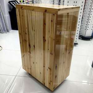 234 fessure argento manico in legno occhiali da sole armadietto di stoccaggio 13 cassetti scaffali vassoi espositivo con specchio ruota - Product Image 6