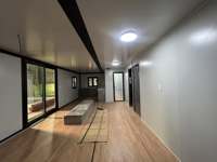 Maison préfabriquée extensible de 40 pieds, duplex, 2 chambres avec salle de bain