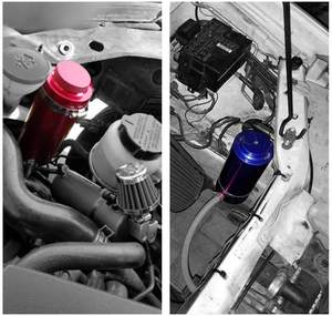 OCC-1006 yardımcı su tankı taşma Pot makinesi araba yağdanlık 800ML Universial oto radyatör soğutucu tankı alüminyum alaşım - Product Image 6