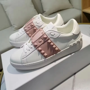 Zapatillas Deportivas Casuales de Alta Calidad de Marca de Lujo para Hombre, Zapatillas para Caminar de Diseñador, Color Rosa y Blanco, Transpirables, con Punta Redonda, para Mujer - Product Image 4