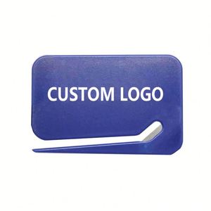 Cadeaux promotionnels de bureau, ouvre-lettres personnalisé avec logo, ouvre-lettres manuel durable, ouvre-lettres en plastique pour l'ouverture des emballages - Product Image 1