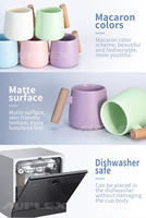 Sublimation v mug 12oz ventre mug mug magique sublimation manche en bois pour sublimation en stock