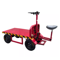 Chariot électrique silencieux à plateau basculant, véhicule de transport de marchandises à quatre roues pour outils industriels, moteur 1200W, structure plateforme