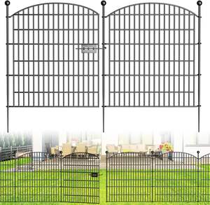Valla de Metal para jardín, esgrima para perros sin excavación para patio al aire libre, estacas para suelo de animales, barrera de borde de Panel - Product Image 1