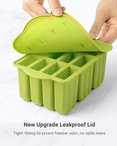12 miếng Silicone Popsicle khuôn mẫu dễ dàng phát hành BPA-free Popsicle Maker khuôn <span class=keywords><strong>Ice</strong></span> Pop khuôn tự chế Popsicle <span class=keywords><strong>Ice</strong></span> Pop Maker - Product Image 6