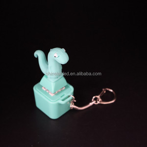 Lizard Sound Glowing Keychain Fidget Toy Interactive <b>LED</b> Sound Stress Relief Clicker Key <b>Ring</b> - Product Image 2