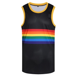 Sports Casual Knitted Mesh Vest Team Uniform-Customizable Athletic Jerseys for School Club Corporate Teams Silk Screen Printing - Product Image 1
