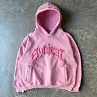 Haute qualité bricolage 3D bouffée impression pull Europe coton à capuche lavé Vintage hommes sweats à capuche sweats
