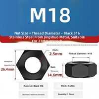 Vis et écrous en acier inoxydable 316 noirs personnalisables JINGSHUO pour supports de montage solaire