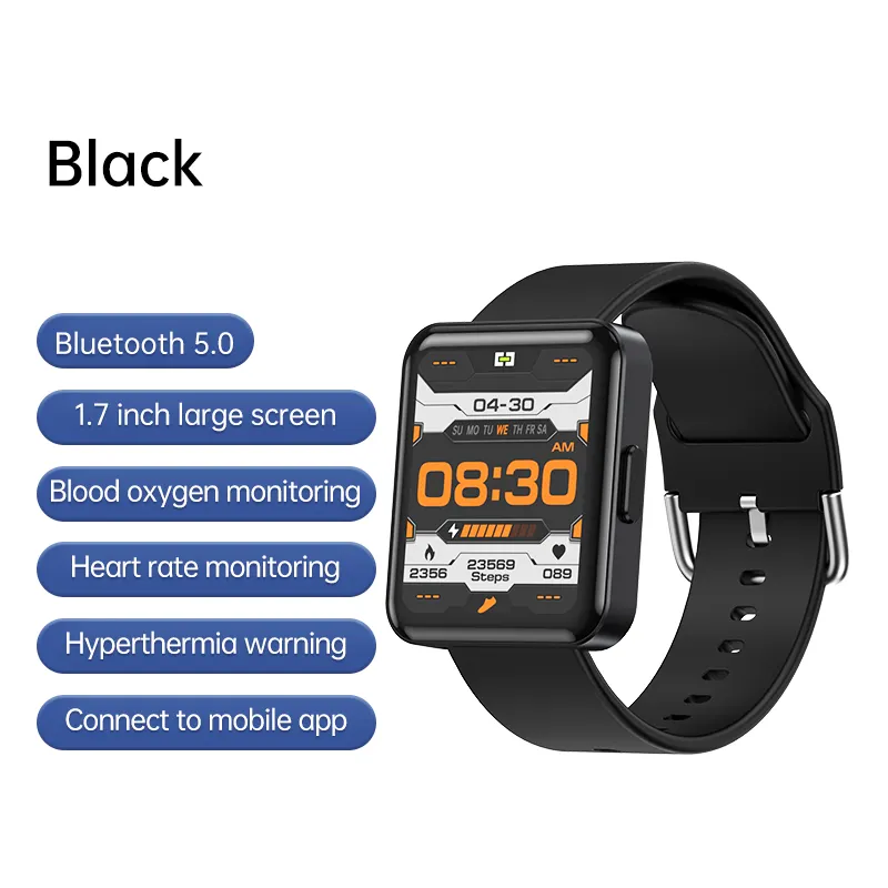 Relógio inteligente com tela de toque completa, smartwatch fitness à prova d' água ip68, conexão com bluetooth para smartwatch android