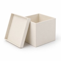 Boîte cadeau personnalisée en carton mat B6, couvercle rigide blanc cassé, deux pièces, vente en gros directe usine pour la vente au détail et l'approvisionnement en cadeaux