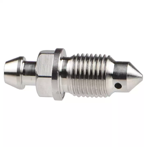 Válvulas de Purga de Aire para Pinzas de Freno/Cilindros Maestros, Acabado Anodizado, Cabeza Plana, Titanio M7 M8 M10 - Product Image 4