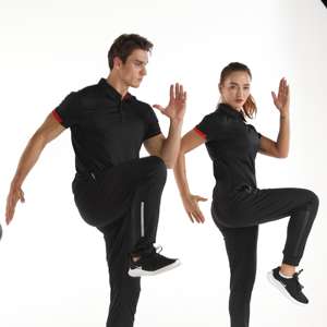 Polo de couleur unie pour hommes Pocket Muscle Sports Polo Shirt Top - Product Image 4