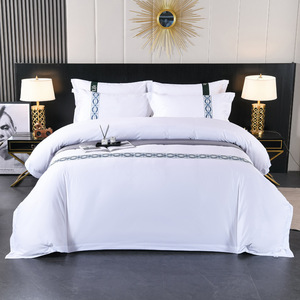 <span class=keywords><strong>2025</strong></span> thiết kế mới đẹp mềm bông bedding Set chất lượng Dệt Phong Cách Hiện Đại rộng băng trang trí cho khách sạn - Product Image 1