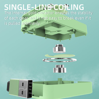Kabel USB 3 in 1 Mini 3 in 1 dengan braket, kabel Usb tipe-c/Ponsel/mikro