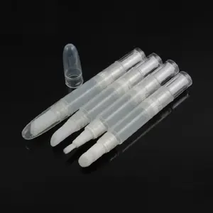 5 pièces 3ml conteneur d'huile de cuticule avec brosse baume à lèvres Tube vide torsion stylos <span class=keywords><strong>ongles</strong></span> nutritif huile Tube cosmétique conteneur stylo - Product Image 2