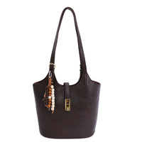 Nouveaux sacs à main portables durables et tendance pour femmes, sacs seau avec fermeture à glissière et doublure en polyester