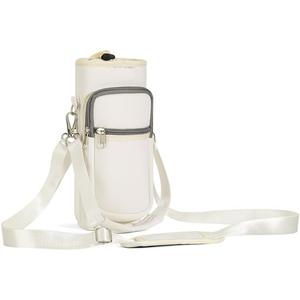 네오프렌 슬리브 물병 슬링 백 캐주얼 피트니스 체육관 스포츠 캐리어 핸들 밀짚 편지 패턴 전화 슬리브 - Product Image 2