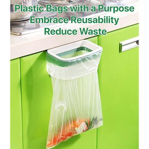 Pokanic Clear Plastic Produce <b>Bags</b> 10x15 Inches Reusable Washable Freshness Continuous Roll Kitchen Storage - Product Image 4