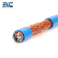 Kabel LAN EXC Cat7 RJ45 Plug 23AWG Patch Cord Tanpa Pelindung Berjaket PVC 305m 1000ft Bersertifikasi CE/ROHS/ISO9001 Untuk Penggunaan Telekomunikasi