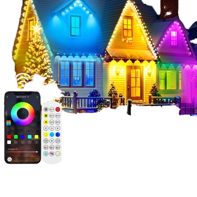 RGBIC IP67 Waterproof High CRI 90 5-Year Warranty Outdoor Pixel LED Point Light UCS2904 Holiday Decorations Landscape Christmas