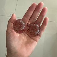 Billes de verre écologiques faites à la main en tailles 35mm/25mm/16mm - Billes décoratives à motifs tachetés mignons de style sportif pour la décoration et le remplissage de bouteilles