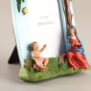 Statues religieuses catholiques en résine, statues chrétiennes en résine, nouvelles statues de rêve en résine, cadeau, 8,66''H, cadre de la Madone et de l'Enfant - Product Image 4