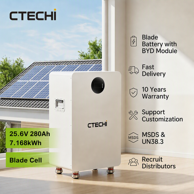 Blade Battery Cell 24V 25.6V 280Ah 7kWh Lifepo4 Battery 10kwh Solar Storage Home Lithium Battery Pack for Byd Solar Battery