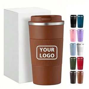 Custom Logo 380ml/500ml 304 Stainless Steel Double Wall Vacuum <b>Insulated</b> Coffee Tumbler Portable Travel Office <b>Mug</b> With Lid - Product Image 5
