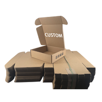 Logo personnalisé en gros imprimé kraft ondulé Mailer carton boîte de papier mat stratification pour l'expédition et l'emballage
