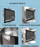 Monitor Sentuh Kapasitif Industri 18,5" Baru, Bingkai Terbuka, Tahan Air, Tahan Debu, Tahan Minyak, USB, VESA+Panel Mount, Kios Otomatisasi