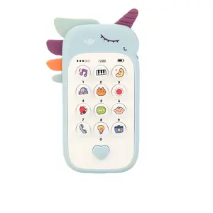 Baby Phone Toy Music Sound Telephone Sleeping Toy Smultifunction Cartoon Toy Mobile Phone for Kids