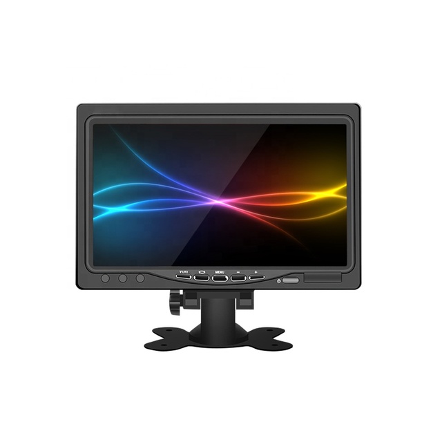 7 Inch LCD Monitor Headrest Portable HD VGA LCD Car Screen for Pc/mac Mini/tv/camera/gaming IPS 1024X600 Support AV Video CN;GUA