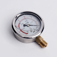 MC YN-100 Stainless Steel Oil and Water Pressure Shockproof Pressure Gauge